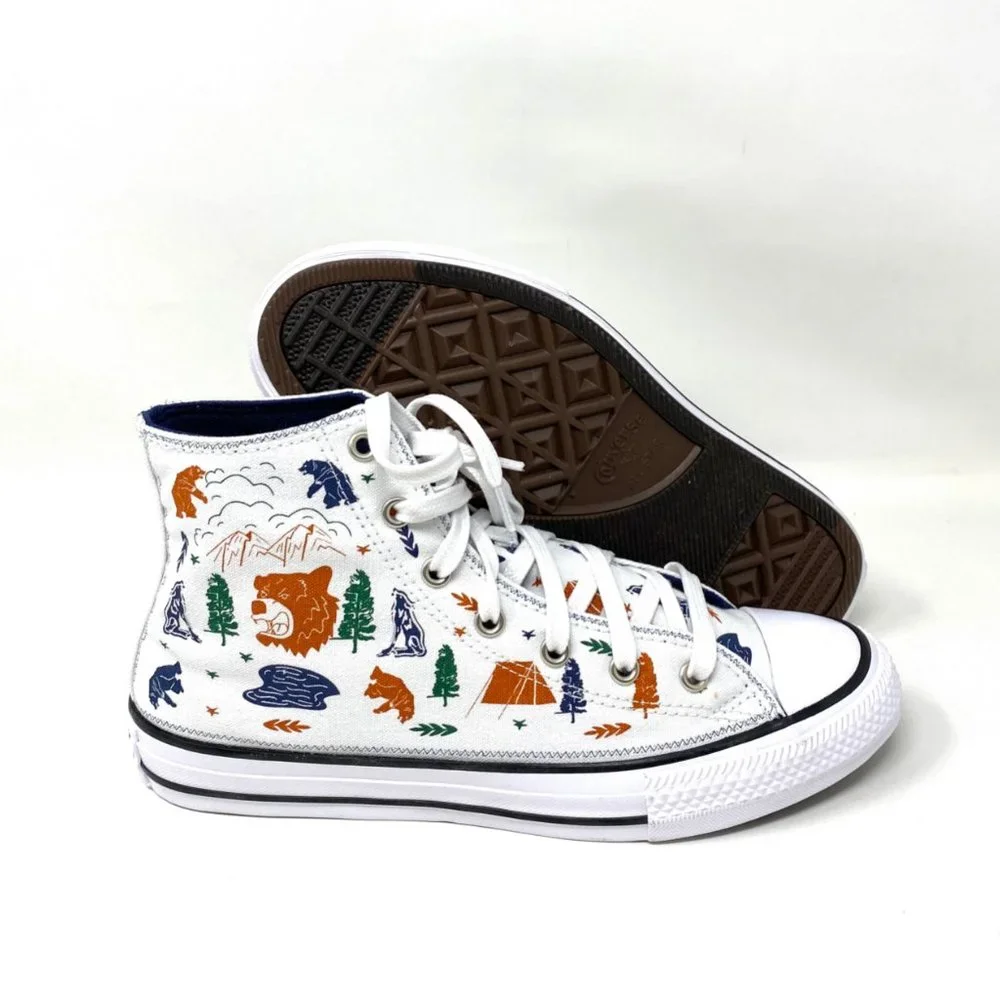 Converse Womens Size 672439F Chuck Taylor All Star White Canvas High Top Sneaker - Picture 5 of 9